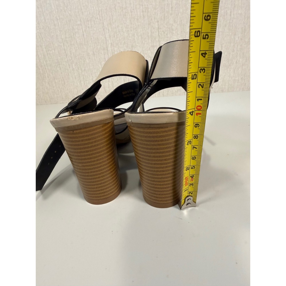 CRHISTIAN SIRIANO WOMEN'S SANDALS BEIGE STRAPS Size 8.5 - Picture 3 of 14